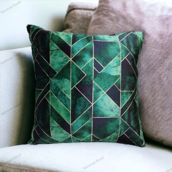 Elegant Floral Velvet Cushion Cover | Digital Print - Image 11