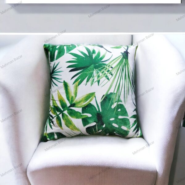 Elegant Floral Velvet Cushion Cover | Digital Print - Image 5