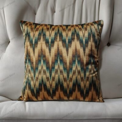 Elegant Floral Velvet Cushion Cover | Digital Print - Image 10