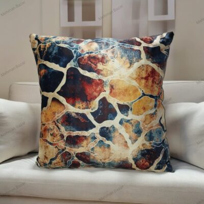 Elegant Floral Velvet Cushion Cover | Digital Print - Image 11