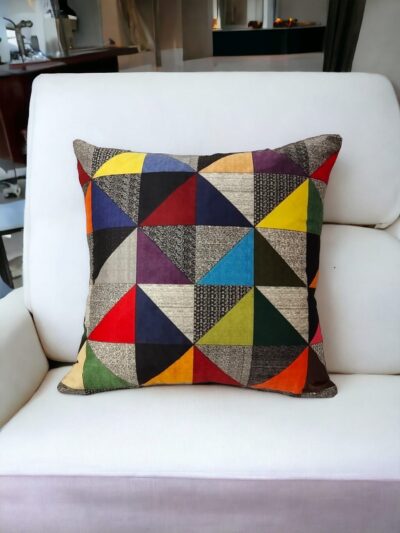 Elegant Floral Velvet Cushion Cover | Digital Print - Image 6