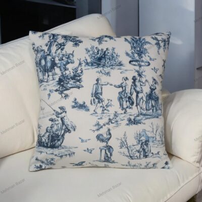 Elegant Floral Velvet Cushion Cover | Digital Print - Image 9