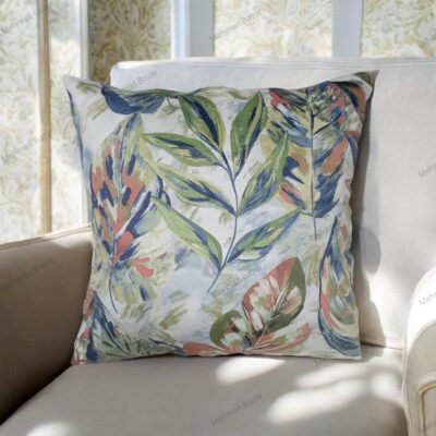 Elegant Floral Velvet Cushion Cover | Digital Print - Image 10
