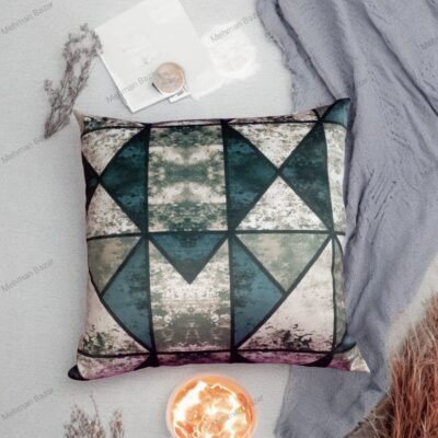 Elegant Floral Velvet Cushion Cover | Digital Print - Image 12