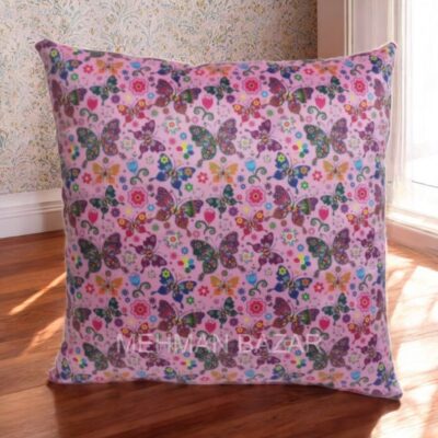 Elegant Floral Velvet Cushion Cover | Digital Print - Image 13