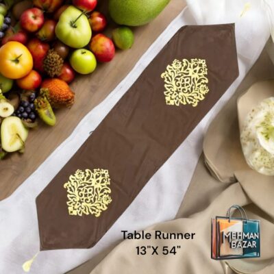 Premium 1-Piece Velvet Table Runner | 13" x 54" Runner , Laser Cut - Image 3