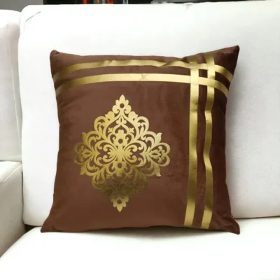 Luxury Velvet Cushion Cover with Laser Cut Design (T) - Image 6