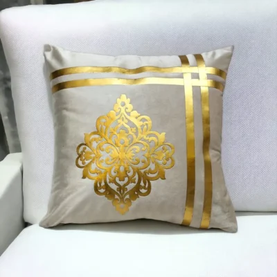 Luxury Velvet Cushion Cover with Laser Cut Design (T) - Image 8