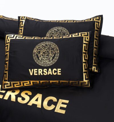 Luxurious Versace Black and Golden 8-Piece Duvet Cover Set | Premium Bedding - Image 3