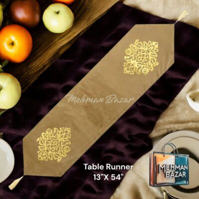 Premium 1-Piece Velvet Table Runner | 13" x 54" Runner , Laser Cut - Image 4