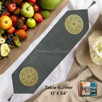 Premium 1-Piece Velvet Table Runner | 13" x 54" Runner , Laser Cut - Image 5