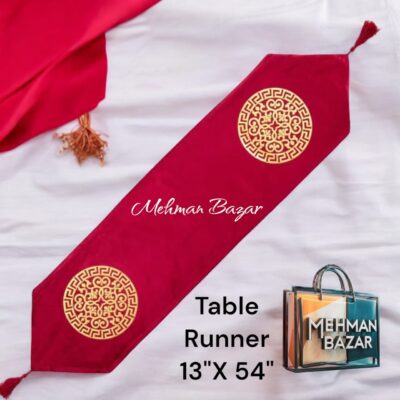 Premium 1-Piece Velvet Table Runner | 13" x 54" Runner , Laser Cut - Image 6