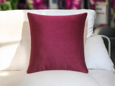 Luxury Velvet Cushion Cover with Silk Back - Image 6