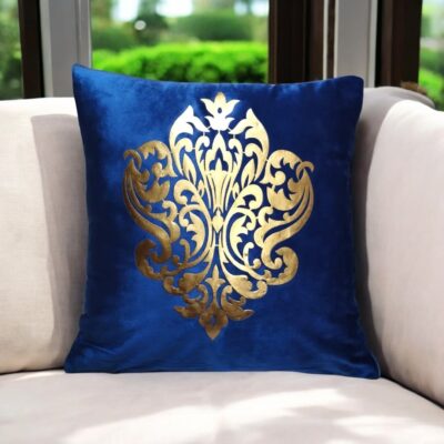 Luxury Velvet Cushion Cover with Laser Cut Design - Image 4