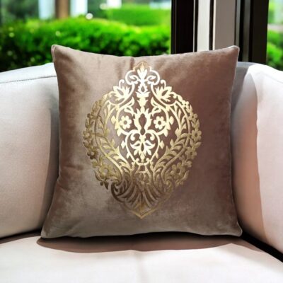 Luxury Velvet Cushion Cover with Laser Cut Design - Image 6