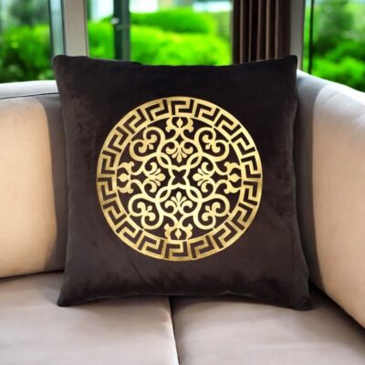 Luxury Velvet Cushion Cover with Laser Cut Design - Image 7