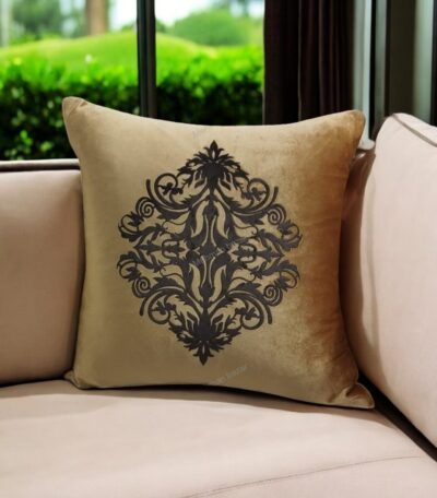 Luxury Velvet Cushion Cover with Laser Cut Design