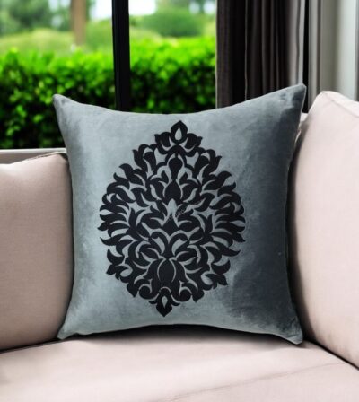 Luxury Velvet Cushion Cover with Laser Cut Design - Image 9