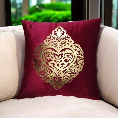 Luxury Velvet Cushion Cover with Laser Cut Design - Image 10