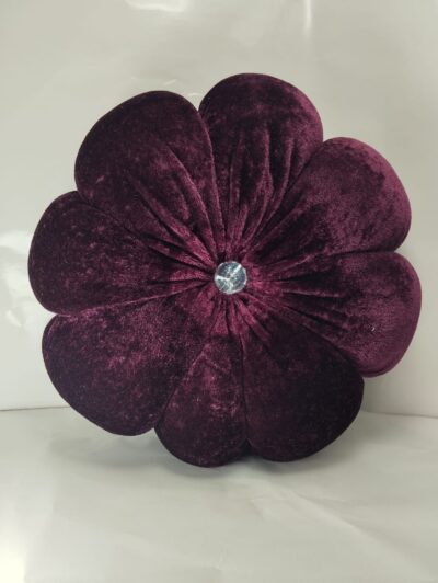 Round Pleated Velvet Pumpkin Cushion – 12'' Ultra-Soft Accent Pillow - Image 9