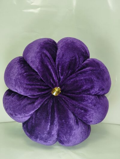 Round Pleated Velvet Pumpkin Cushion – 12'' Ultra-Soft Accent Pillow - Image 8