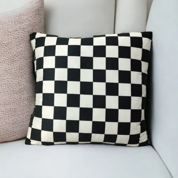 Luxury Digital Printed  Cushion Cover  Black & White Series - Image 5