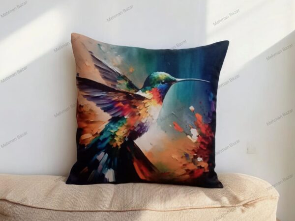 Luxury Digital Printed Jute Cushion Cover - Image 2