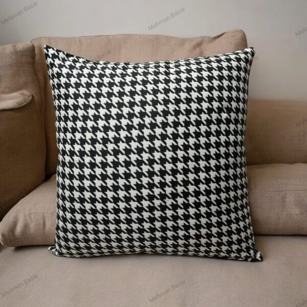 Luxury Digital Printed  Cushion Cover  Black & White Series - Image 4