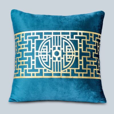 Luxury Velvet Cushion Cover with Laser Cut Design - Image 3