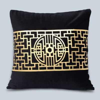Luxury Velvet Cushion Cover with Laser Cut Design - Image 6