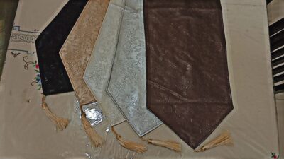 Luxury Leather Tablemat Set – 13×54 Runner & 13×24 Mats (3-Piece) (REC)