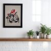Calligraphy Hand Needle Work Embroidered Frame – Islamic Wall Art Décor
