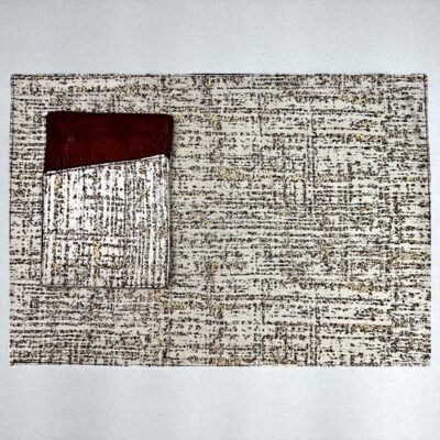 Heritage Elegance Brown & Golden Dining Table Runner with Ornate Detailing - Image 6