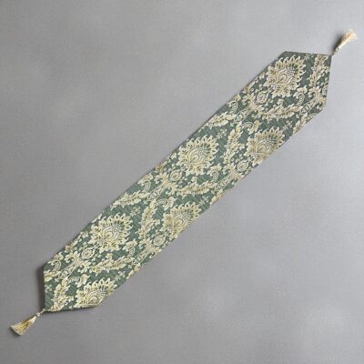 Royal Aura Green & Golden Dining Table Runner Set - Image 3