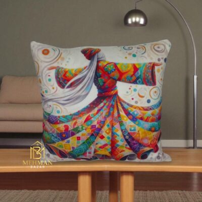 Cushion Cover | Digital Print Sufi Whirling 8