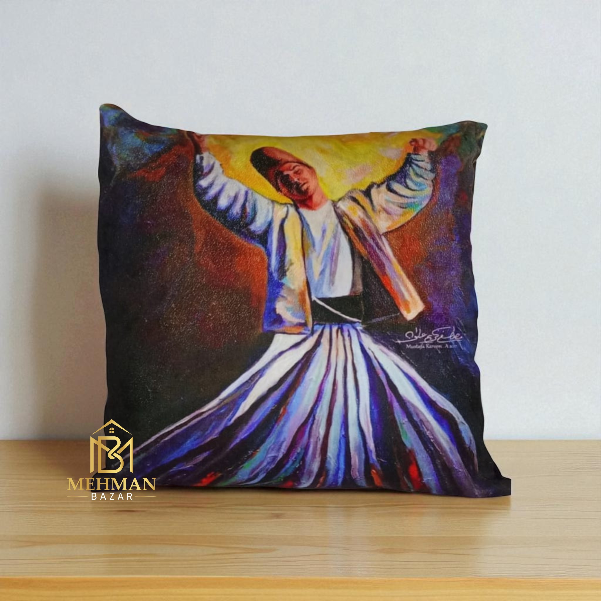Cushion Cover | Digital Print Sufi Whirling 9