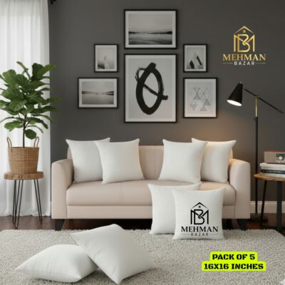 Velvet cushion cover, white