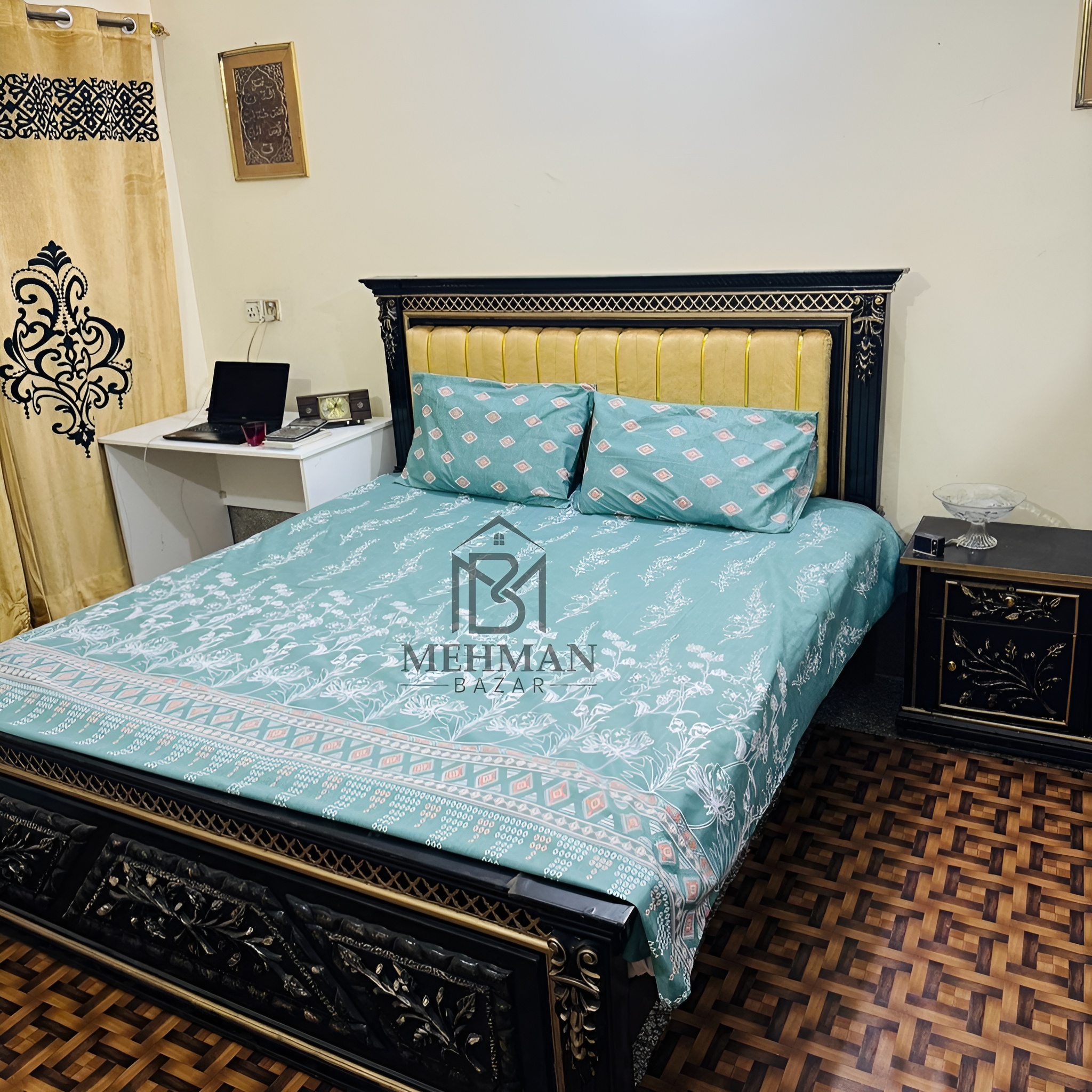 Luxury Cotton Bed Sheet Set King/Single with Pillow Covers & Comforter-CT003