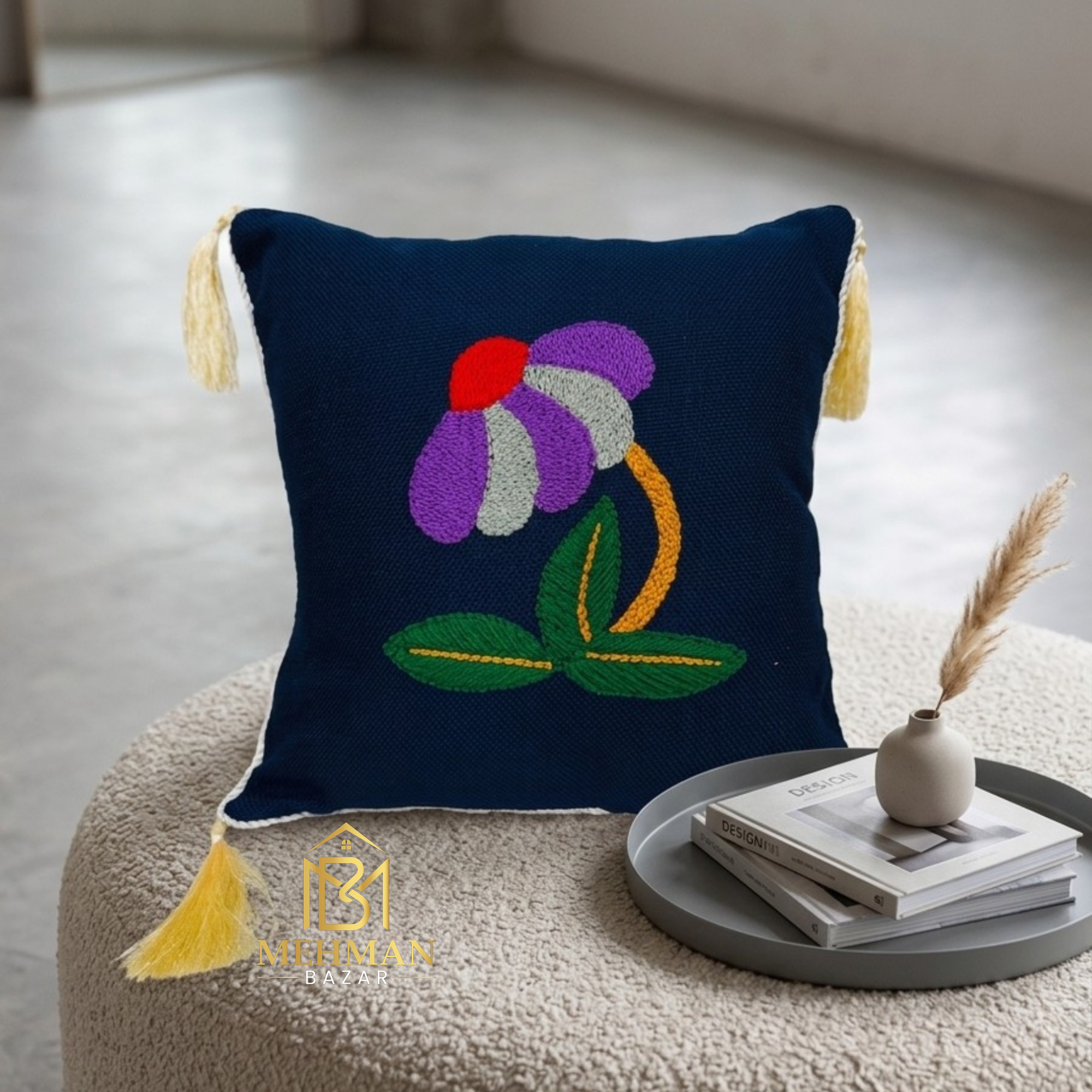 CUSHION COVER HAND MADE EMBROIDERY