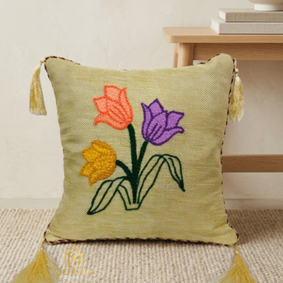 CUSHION COVER HAND MADE EMBROIDERY