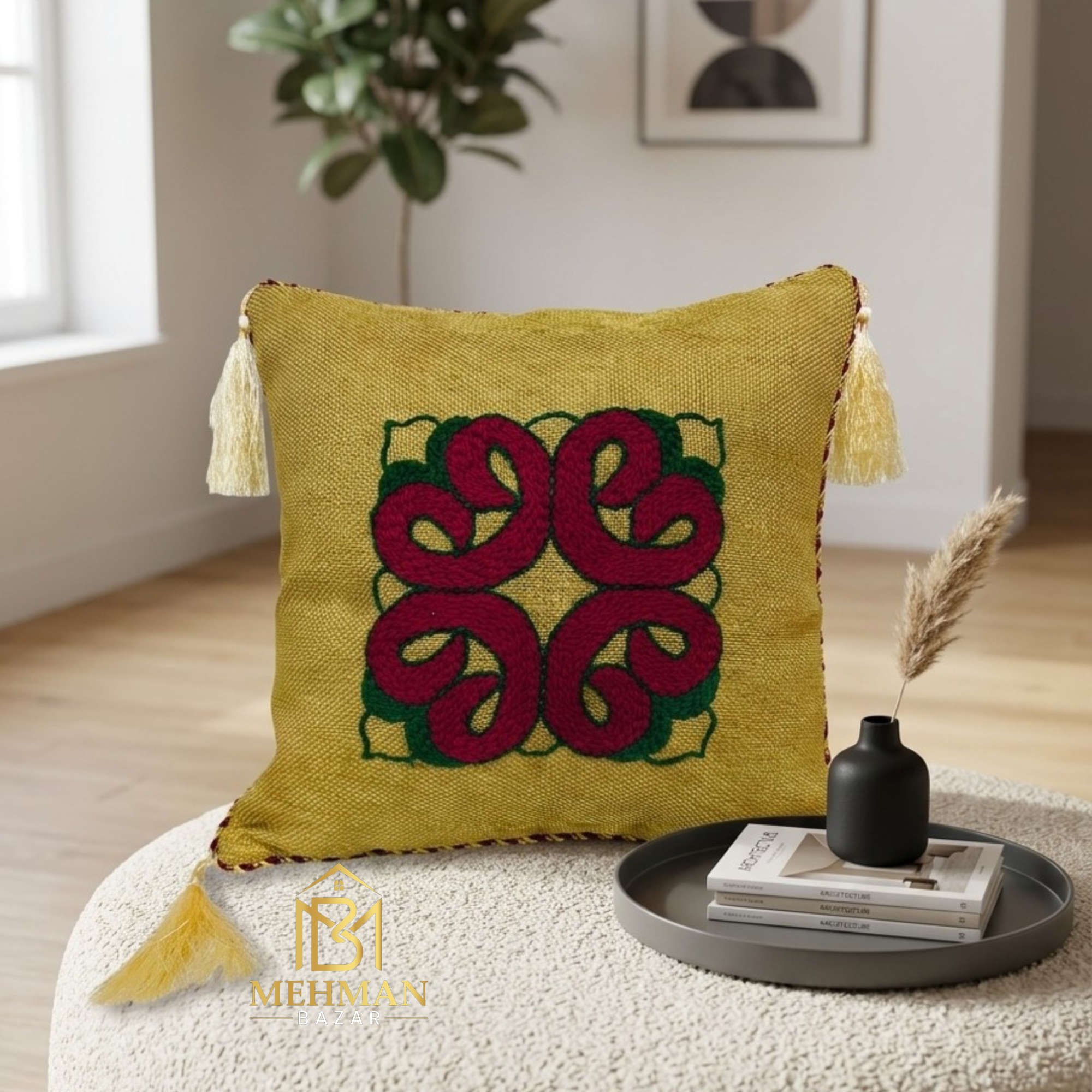 CUSHION COVER HAND MADE EMBROIDERY