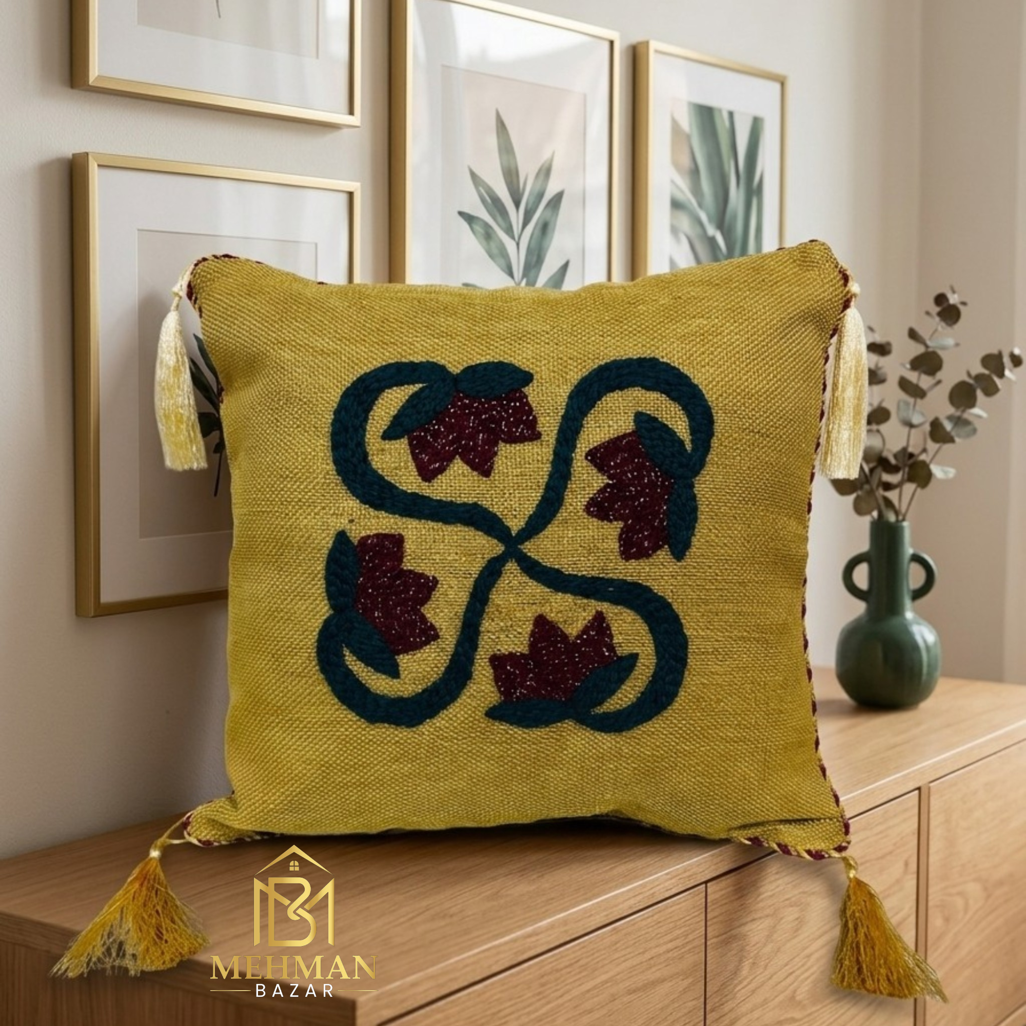 CUSHION COVER HAND MADE EMBROIDERY