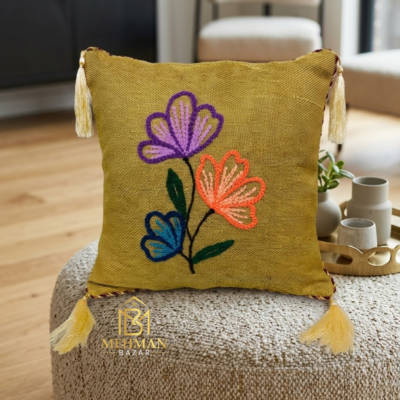 CUSHION COVER HAND MADE EMBROIDERY
