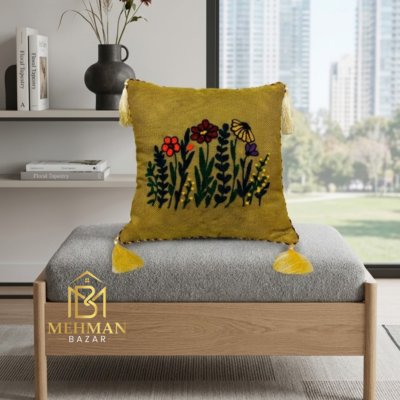 CUSHION COVER HAND MADE EMBROIDERY