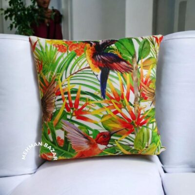 peacock/ Animal Digital print cushion cover MEHMAN BAZAR