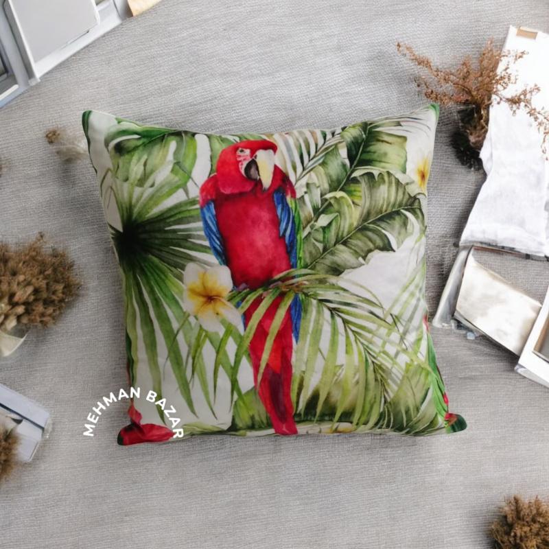 peacock/ Animal Digital print cushion cover MEHMAN BAZAR