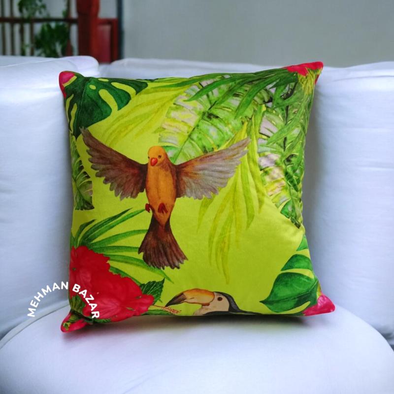 peacock/ Animal Digital print cushion cover MEHMAN BAZAR