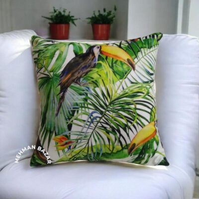 peacock/ Animal Digital print cushion cover MEHMAN BAZAR