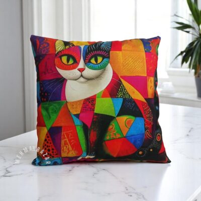 peacock/ Animal Digital print cushion