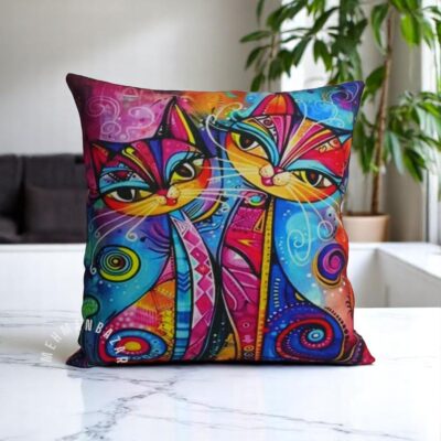 peacock/ Animal Digital print cushion